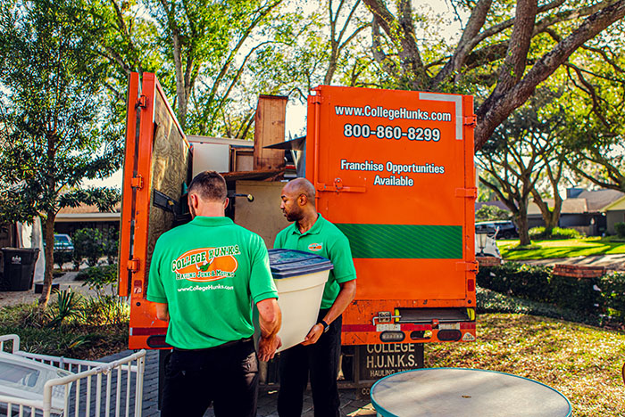 schedule a pickup with a junk removal service during spring cleaning