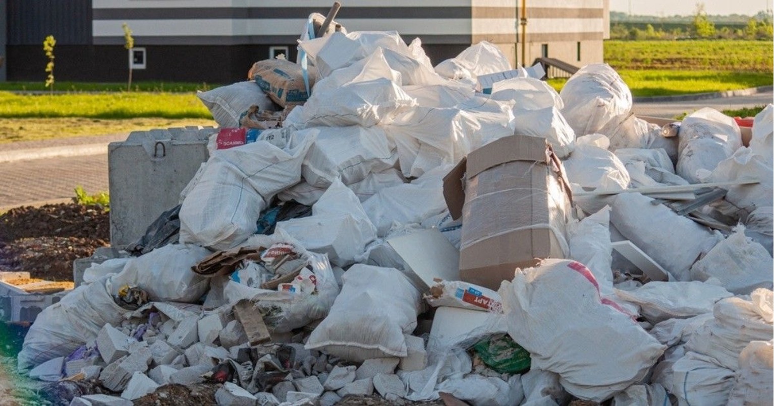 A pile of construction debris in Raleigh