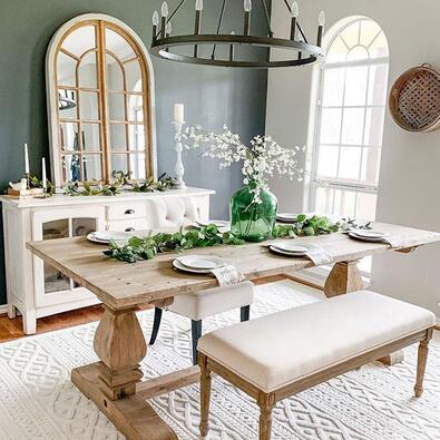 Farmhouse style outlet dining room sets